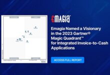 Emagia Named a Visionary in the 2023 Gartner® Magic Quadrant™ for Integrated Invoice-to-Cash Applications