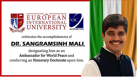 European International Event in Bangkok to Honor Global Peace Advocate Dr Sangramsinh Mali and Bollywood Royalty Shah Rukh Khan