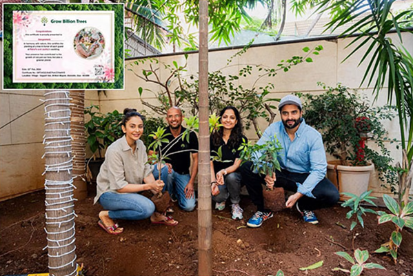 Rakul and Jackky’s Green Wedding: Planting Trees with Grow Billion Trees to Offset Carbon Footprints